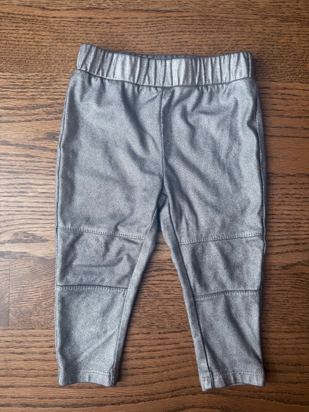 Splendid Metallic Silver Kids Leggings